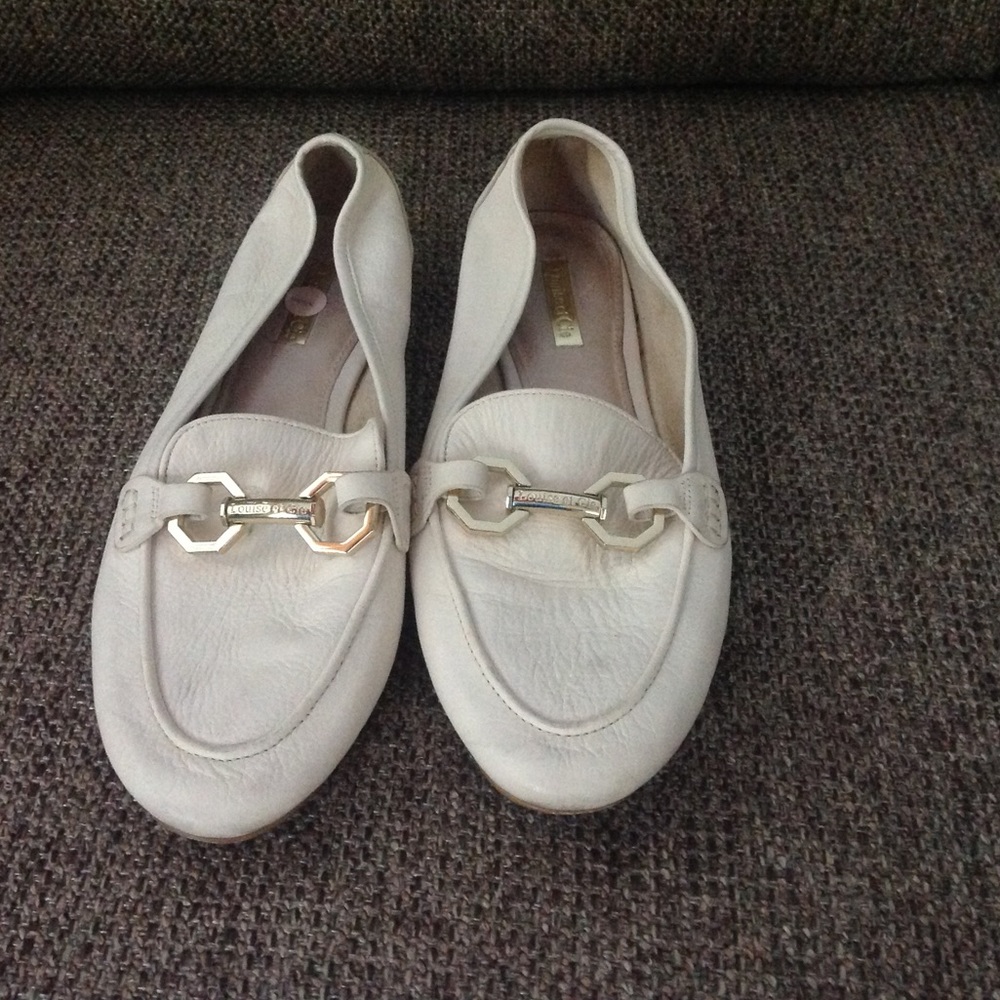 Louise et Cie White Leather Loafers Shoes Loafers